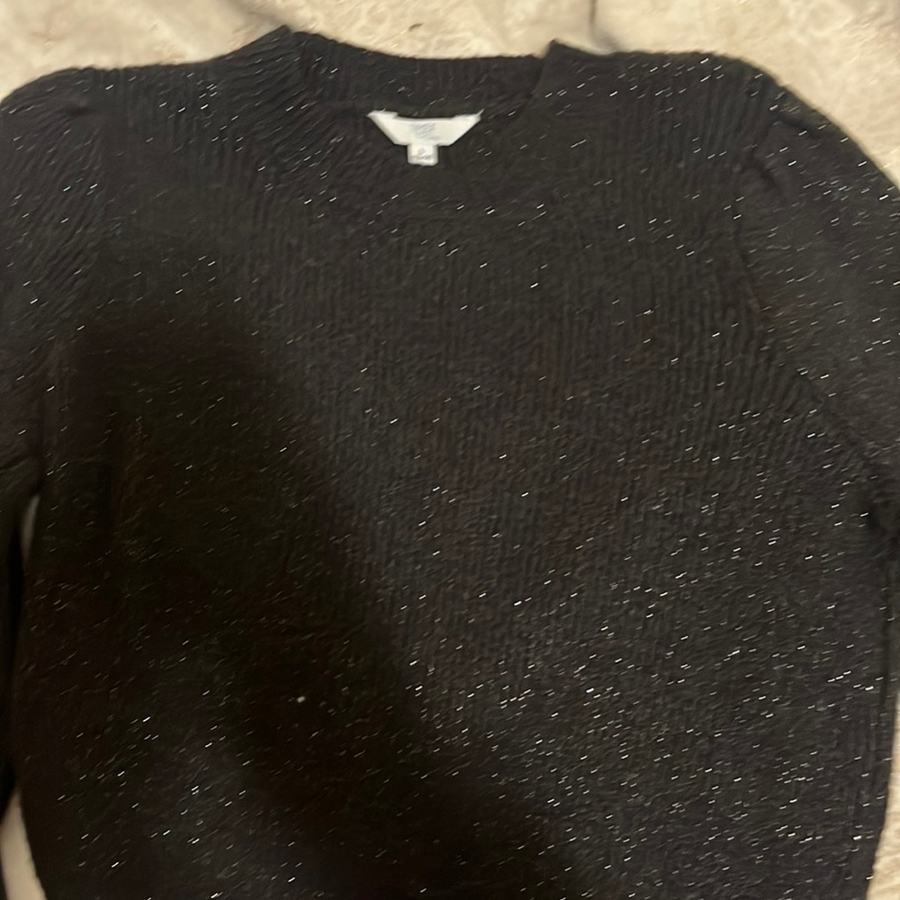 black sparkly sweater - NOT ITCHY 🤞🏽